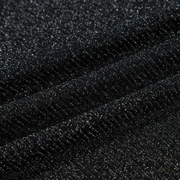 Black Sheer Glitter Top - Picture 6 of 9